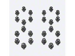 Ford Performance Black Lug Nut Kit; 14mm x 1.50; Set of 24 (22-26 Bronco Raptor)