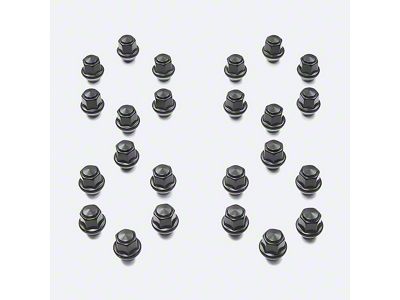 Ford Performance Black Lug Nut Kit; 14mm x 1.50; Set of 24 (22-25 Bronco Raptor)