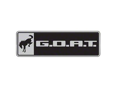 Ford Performance G.O.A.T. Badge; Black/Chrome (21-25 Bronco)