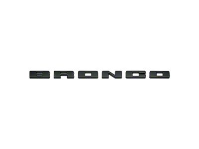Ford Performance Grille Lettering Overlay Kit; Black (21-25 Bronco, Excluding Raptor)