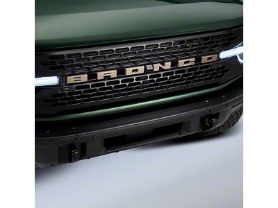 Ford Performance Grille Lettering Overlay Kit; Bronze (21-25 Bronco, Excluding Raptor)