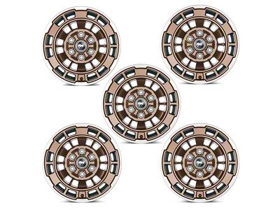 Ford Performance OE Sinister Bronze Machined 6-Lug 5-Wheel Kit with TPMS Sensors; 17x8.5; 30mm Offset (21-25 Bronco, Excluding Raptor)