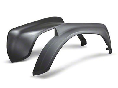 Ford Performance Rear Fender Flares; Matte Carbon Fiber (22-25 Bronco Raptor)