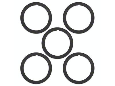 Ford Performance Sasquatch Package Beadlock Wheel Trim Ring Kit; Black (21-25 Bronco)