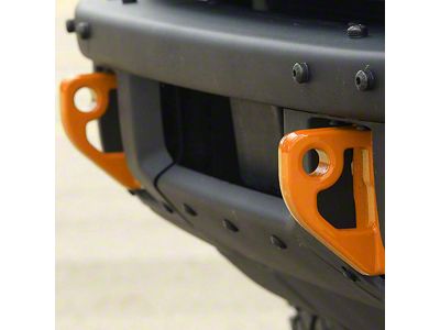 Ford Performance Tow Hooks; Orange (21-25 Bronco w/ Modular Front Bumper)