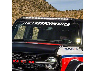 Ford Performance Windshield Banner; White (21-25 Bronco)