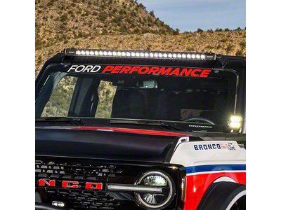 Ford Performance Windshield Banner; White/Red (21-25 Bronco)
