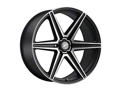 Forgestar X6 Satin Black Machined with Double Dark Tint 6-Lug Wheel; 24x10; 25mm Offset (16-23 Tacoma)
