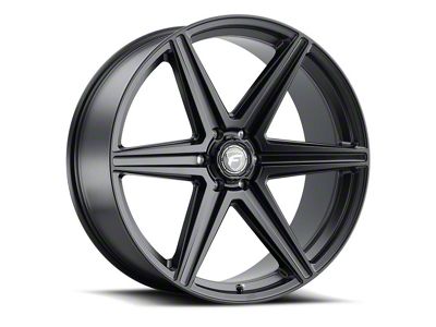 Forgestar X6 Satin Black Machined 6-Lug Wheel; 24x10; 25mm Offset (22-25 Bronco Raptor)