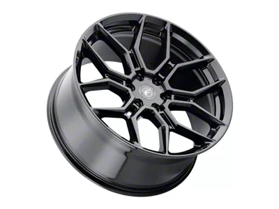 Forgestar X12 Gloss Black 6-Lug Wheel; 22x10; 30mm Offset (16-24 Titan XD)