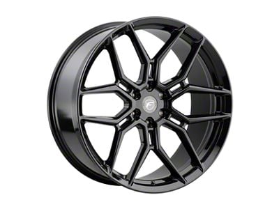 Forgestar X12 Gloss Black 6-Lug Wheel; 24x10; 30mm Offset (16-24 Titan XD)