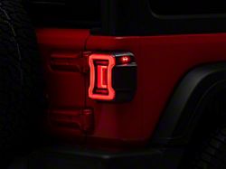 Form Lighting LED Tail Lights; Black Housing; Smoked Lens (18-25 Jeep Wrangler JL w/ Factory Halogen Tail Lights)
