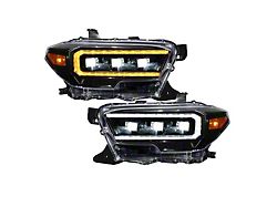 Form Lighting LED Projector Headlights with Selectable DRL; Chrome Housing; Clear Lens (16-23 Tacoma)