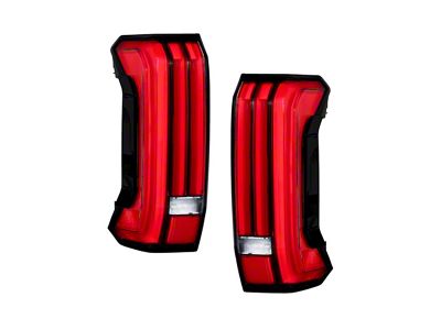 Form Lighting LED Tail Lights; Black Housing; Red Lens (22-25 Tundra)