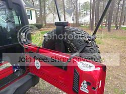 Freedom Flyer M1 Double Flagpole Mount; Black (07-26 Jeep Wrangler JK & JL)