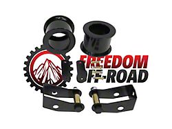 Freedom Offroad 3-Inch Front Coil Spring Spacers with Shock Extenders (07-18 Jeep Wrangler JK)
