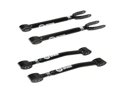 Freedom Offroad Adjustable Front Upper and Lower Control Arms 0 to 8-Inch Lift (97-06 Jeep Wrangler TJ)