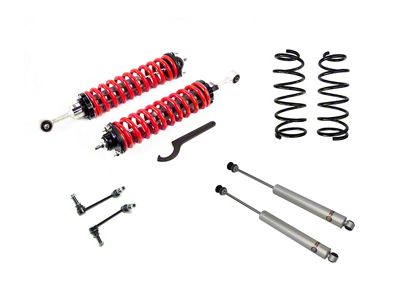 Freedom Offroad 2.50 to 5.50-Inch Adjustable Front Coil-Overs with 3-Inch Rear Lift Springs and Shocks (03-24 4Runner)