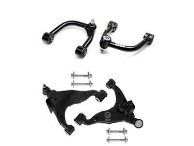 Freedom Offroad Front Upper and Lower Control Arms and Cam Bolts for 2 to 4-Inch Lift (10-24 4Runner w/ KDSS System)