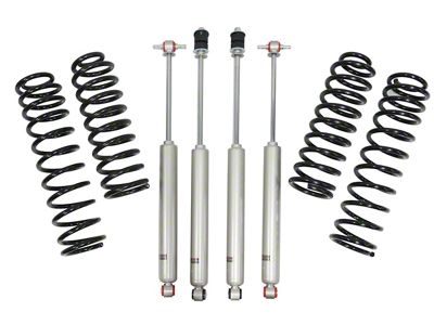 Freedom Offroad 2.50-Inch Front and Rear Lift Springs with Shocks (18-25 Jeep Wrangler JL 4-Door, Excluding 4xe, EcoDiesel & Rubicon 392)