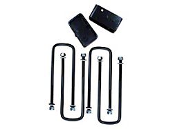 Freedom Offroad 3-Inch Steel Rear Lift Blocks with Extended U-Bolts (04-24 Titan)