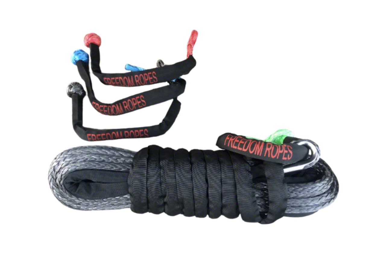 5 Inch Ropes Freedom Ropes Tundra 5/16-Inch x 50-Foot Freedom Synthetic Winchline ...