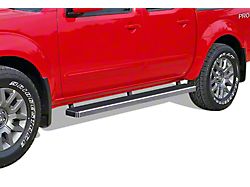 5-Inch iStep Running Boards; Black (05-25 Frontier Crew Cab)