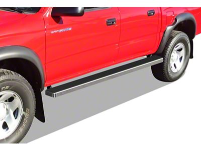 5-Inch iStep Running Boards; Black (05-25 Frontier Crew Cab)