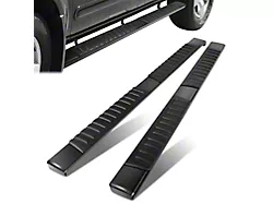 6-Inch Wide Square Running Boards; Black (05-26 Frontier Crew Cab)