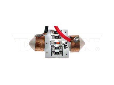 6-LED SMD LED Bulb; Red; 31mm; 3175