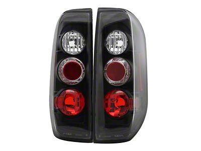 Altezza Tail Lights; Matte Black Housing; Clear Lens (05-14 Frontier)