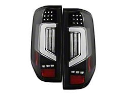 APEX Series Light Bar LED Tail Lights; Black Housing; Clear Lens (05-21 Frontier)