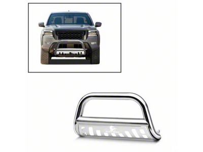 Bull Bar; Stainless Steel (22-25 Frontier)