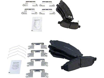 Ceramic Brake Pads; Front and Rear (05-21 Frontier)