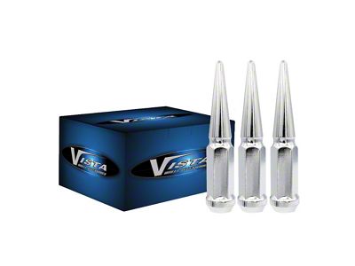 Chrome Spike Lug Nuts; M12x1.25; Set of 24 (05-26 Frontier)