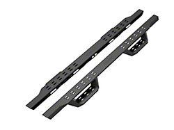 Drop Style Door to Door Nerf Side Step Bars; Black (05-26 Frontier King Cab)