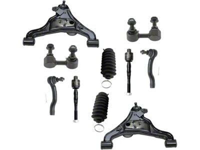 Front Control Arms with Sway Bar Links and Tie Rods (05-18 Frontier)