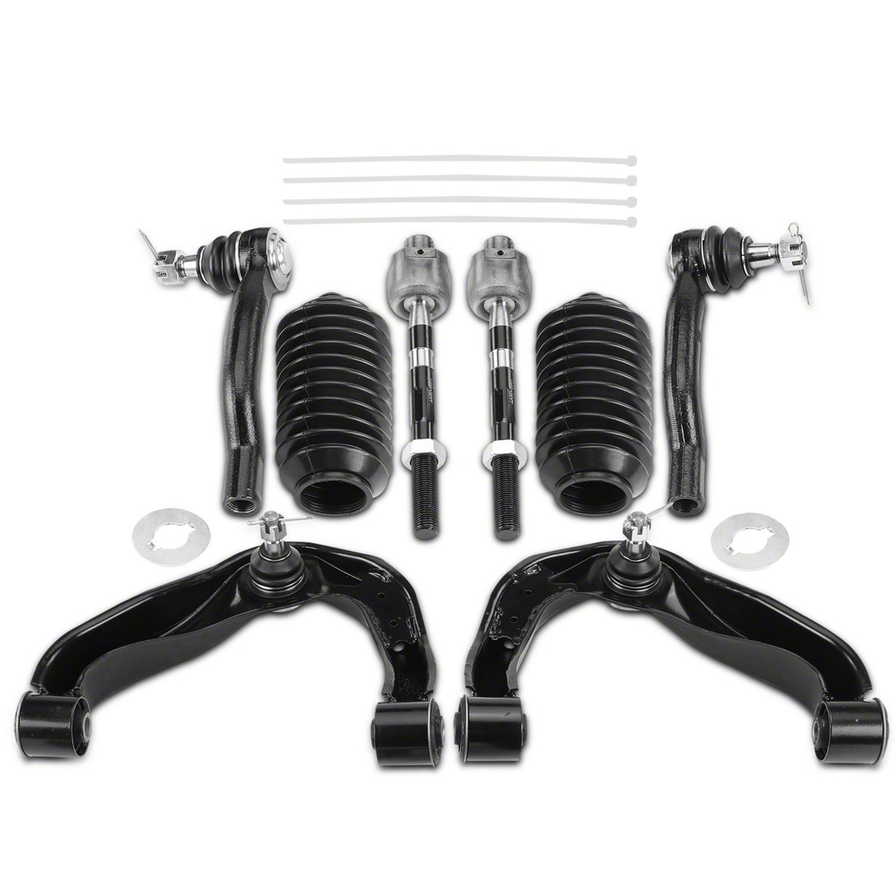 Frontier Front Upper Control Arms with Ball Joints, Steering Rack Boots ...