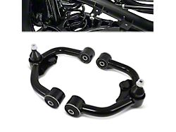 Front Upper Control Arms for 2 to 4-Inch Lift; Black (05-26 Frontier)