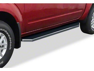 H-Style Running Boards; Black (05-25 Frontier Crew Cab)