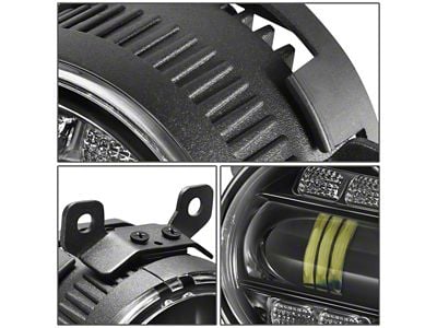 LED Projector Fog Lights; Clear (09-21 Frontier)