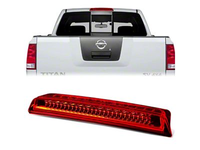 LED Third Brake Light; Red (05-21 Frontier)