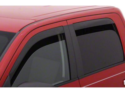 Low Profile Ventvisor Window Deflectors; Front and Rear; Dark Smoke (05-21 Frontier Crew Cab)