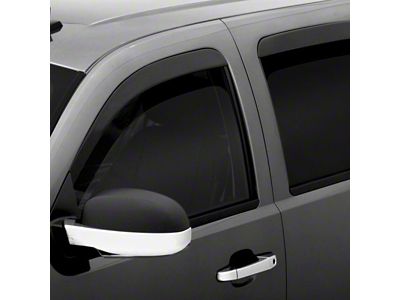 Low Profile Ventvisor Window Deflectors; Front and Rear; Dark Smoke (22-25 Frontier Crew Cab)
