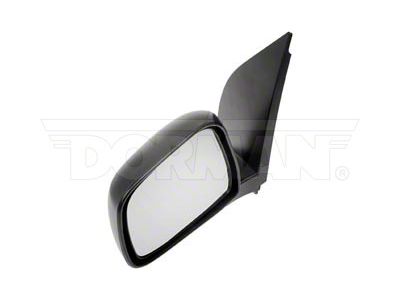 Manual Non-Heated Side Mirror; Driver Side; Black (05-14 Frontier)