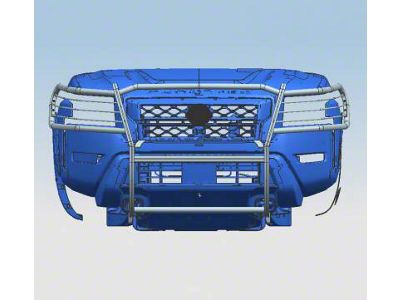 Modular Grille Guard; Black (22-25 Frontier)