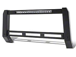 Modular Style Bull Bar with LED Light Bar; Black (05-21 Frontier)