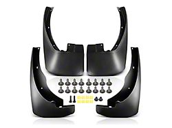 Mud Flap Splash Guards; Front and Rear (05-22 Frontier)
