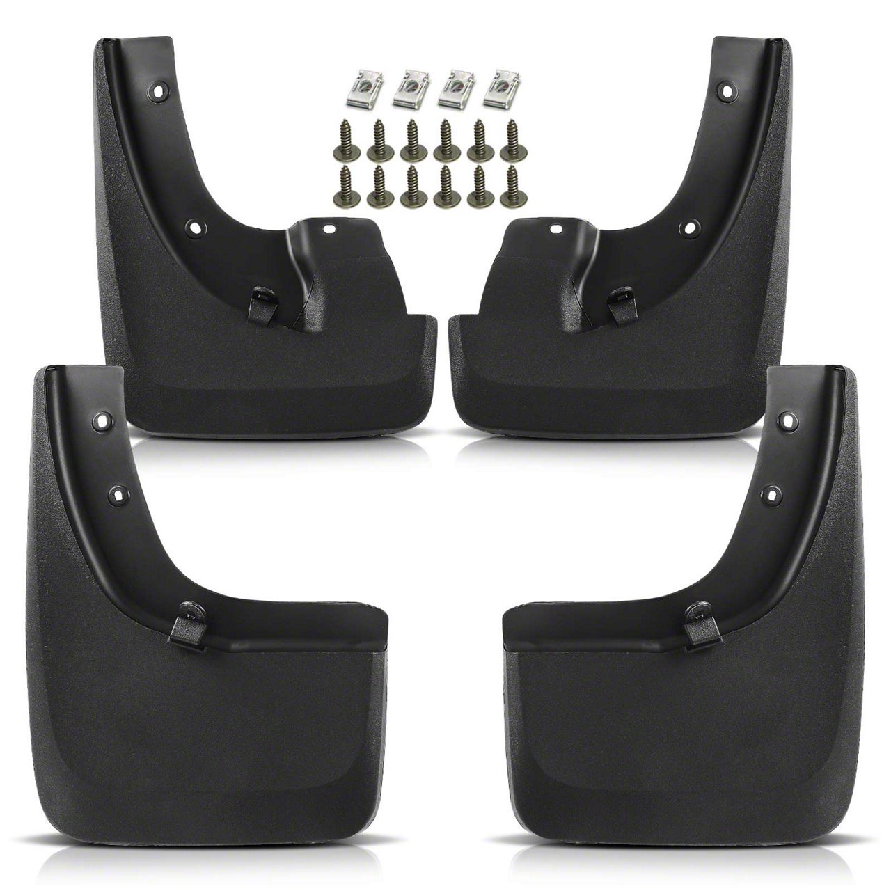 Frontier Mud Flap Splash Guards; Front and Rear (22-26 Frontier PRO-X ...