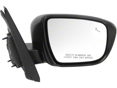 OE Style Powered Non-Heated Mirror; Passenger Side; Paintable Black (22-25 Frontier w/ Blind Spot Monitoring & w/o Intelligent Around View System)